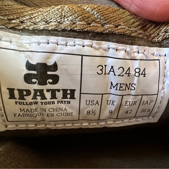 Ipath Hemp Canvas Skate Mid Top Sneakers Tan Green - Picture 7 of 11